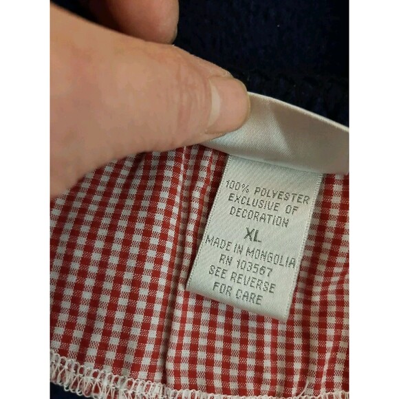 Vintage Fleece Christmas Sweater Women XL Snowman Jenny Buchanan Blue Festive - Picture 9 of 11